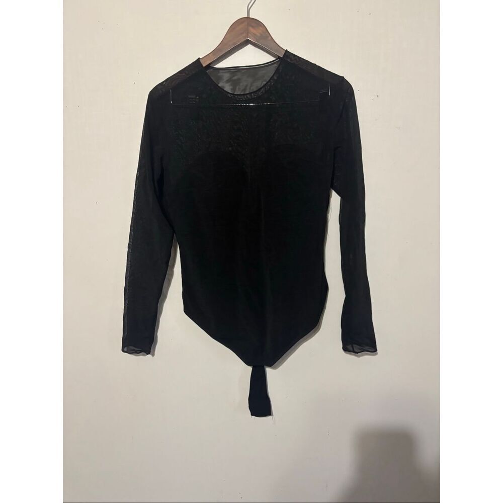 Brand New Popilush Women's Size XXL 2XL Black Long Sleeve One Piece Bodysuit